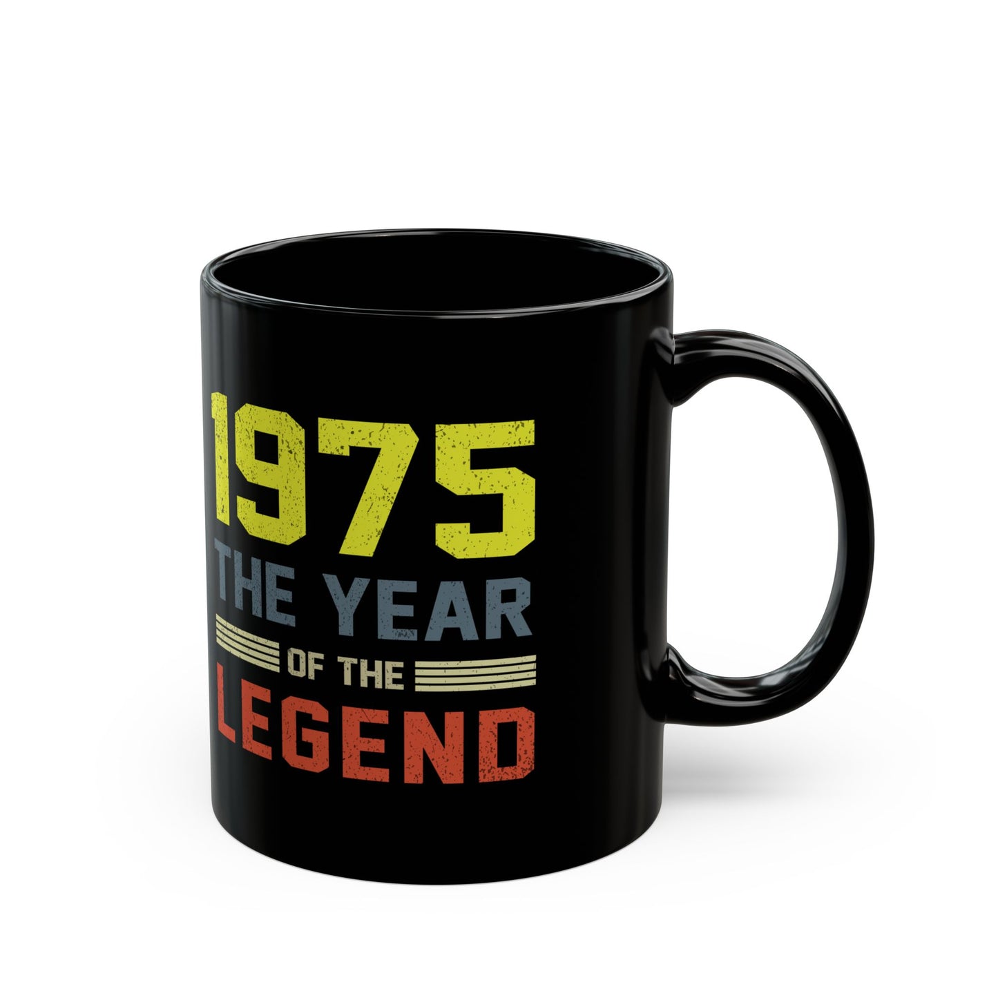50th birthday mugs for men-3 Black Mug (11oz)