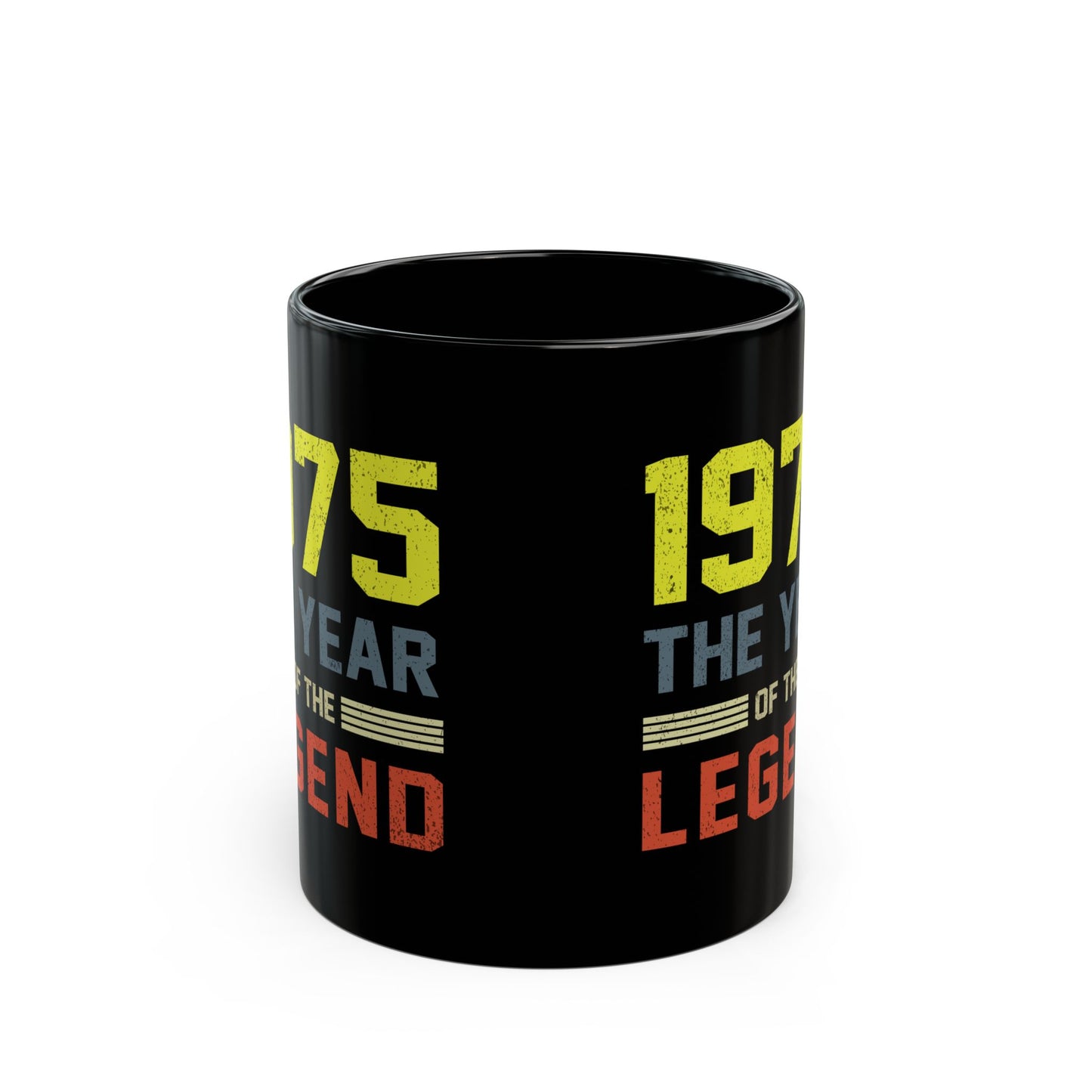 50th birthday mugs for men-3 Black Mug (11oz)