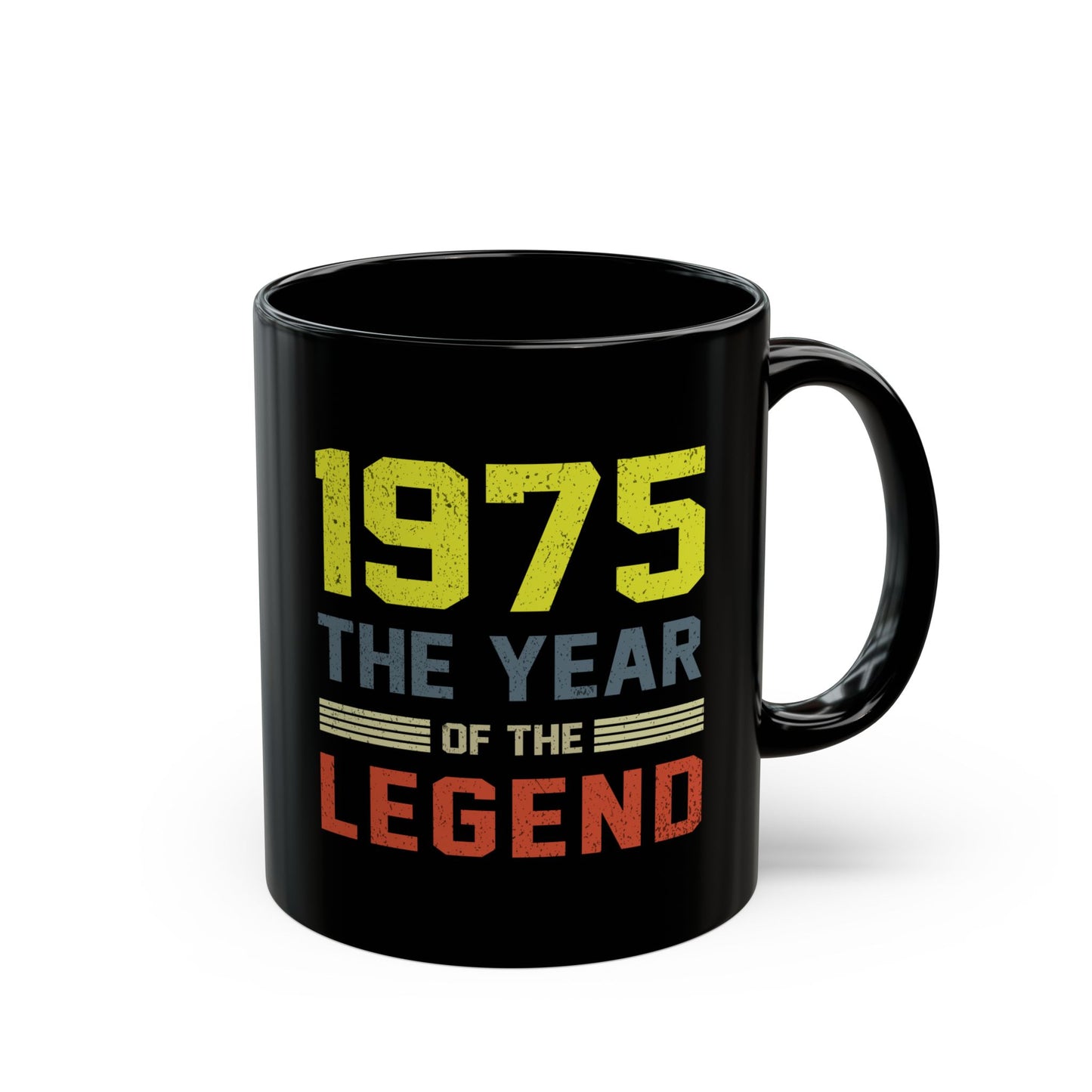 50th birthday mugs for men-3 Black Mug (11oz)