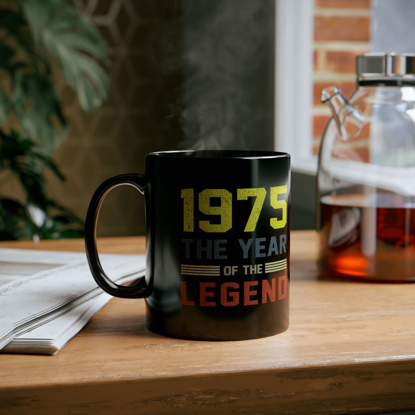 50th birthday mugs for men-3 Black Mug (11oz)