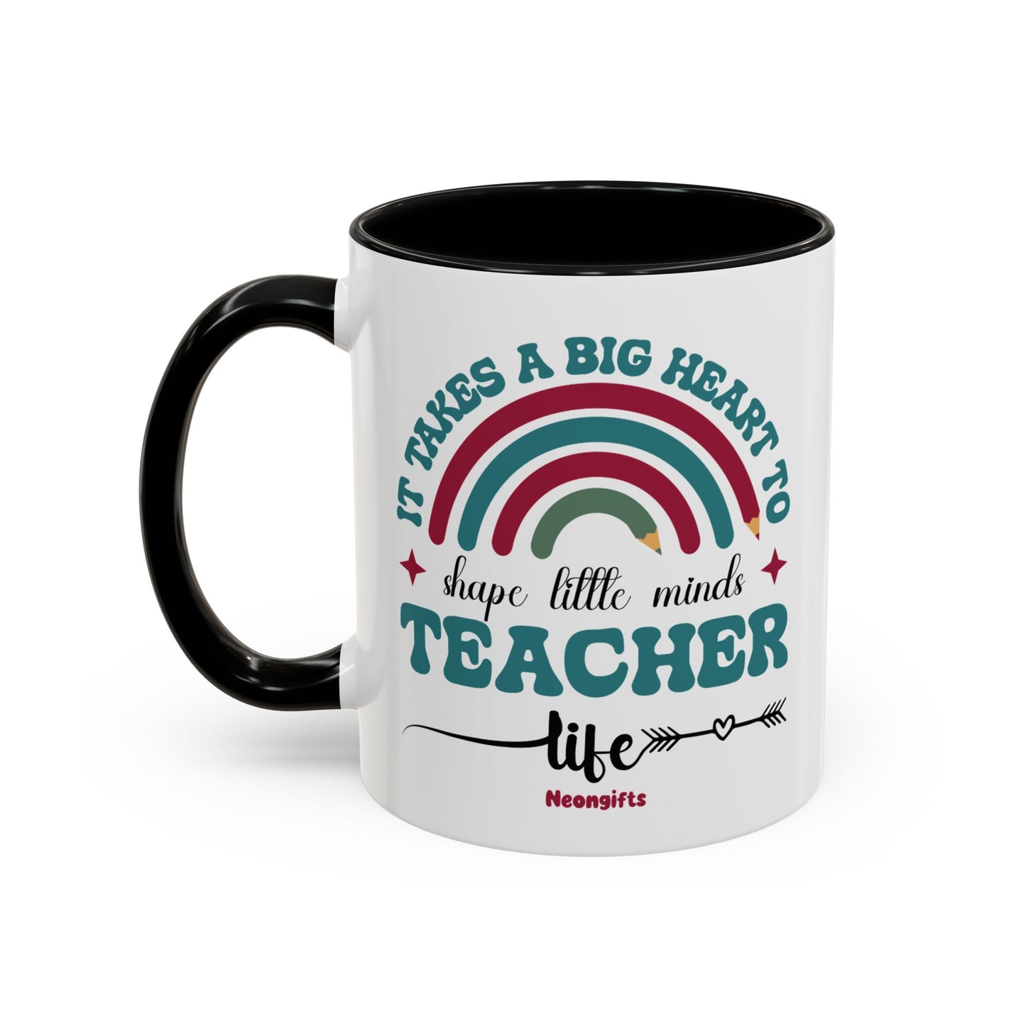 Teacher Appreciation Gifts - It Takes A Big Heart To Shape Little Minds Teacher Mug, Preschool, End Of The Year Teacher Gifts Idea, Thank You Teacher Gifts