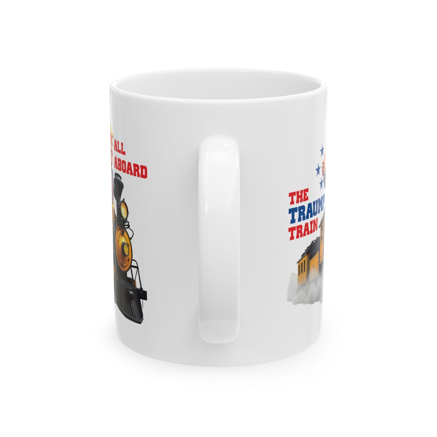 Donald Trump Coffee Mugs, Funny Trump Train Coffee Mug 11 oz, Coffee Mug Trump Support, Donald Trump Gifts for Men And Women, Political Humor Gift for Conservatives