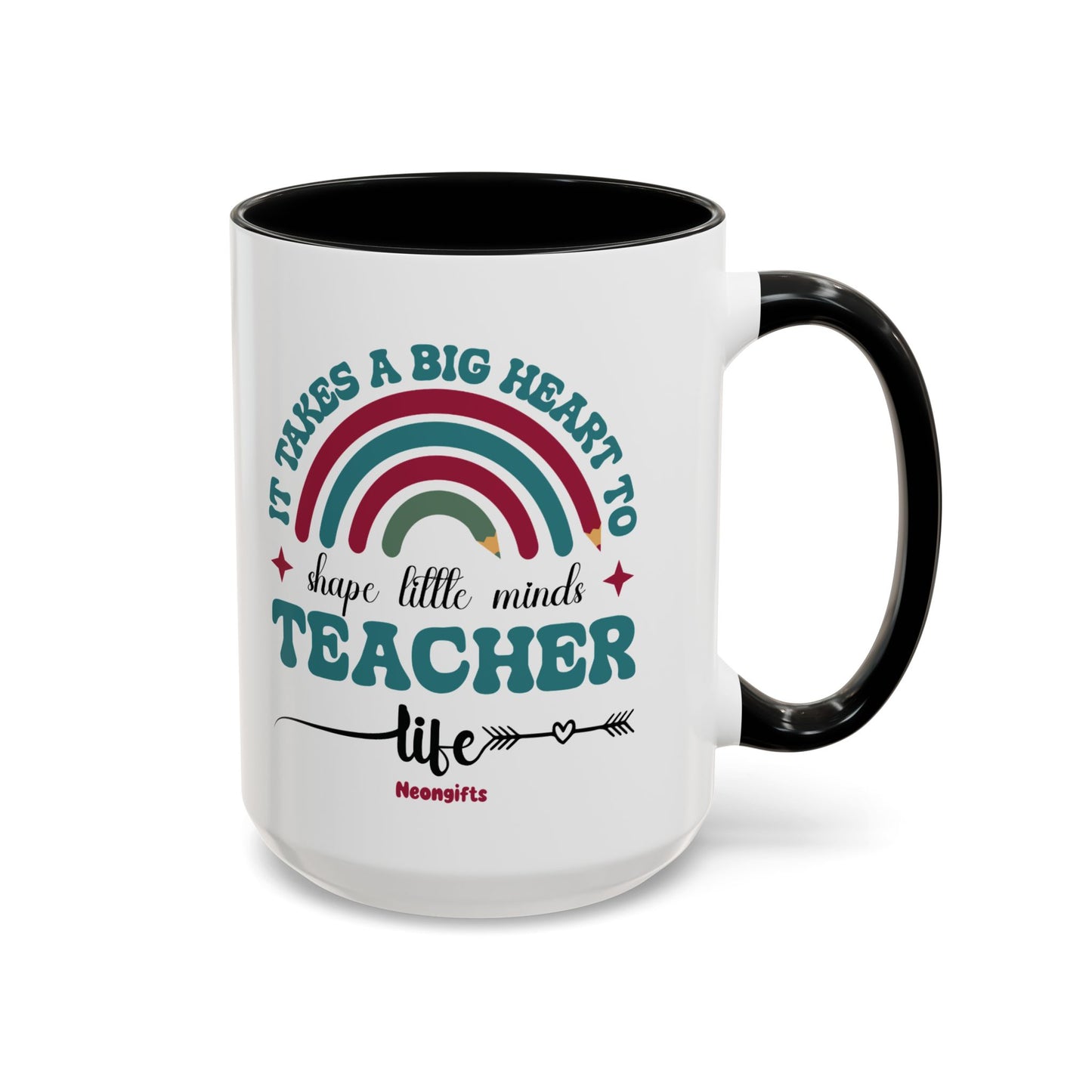 Teacher Appreciation Gifts - It Takes A Big Heart To Shape Little Minds Teacher Mug, Preschool, End Of The Year Teacher Gifts Idea, Thank You Teacher Gifts