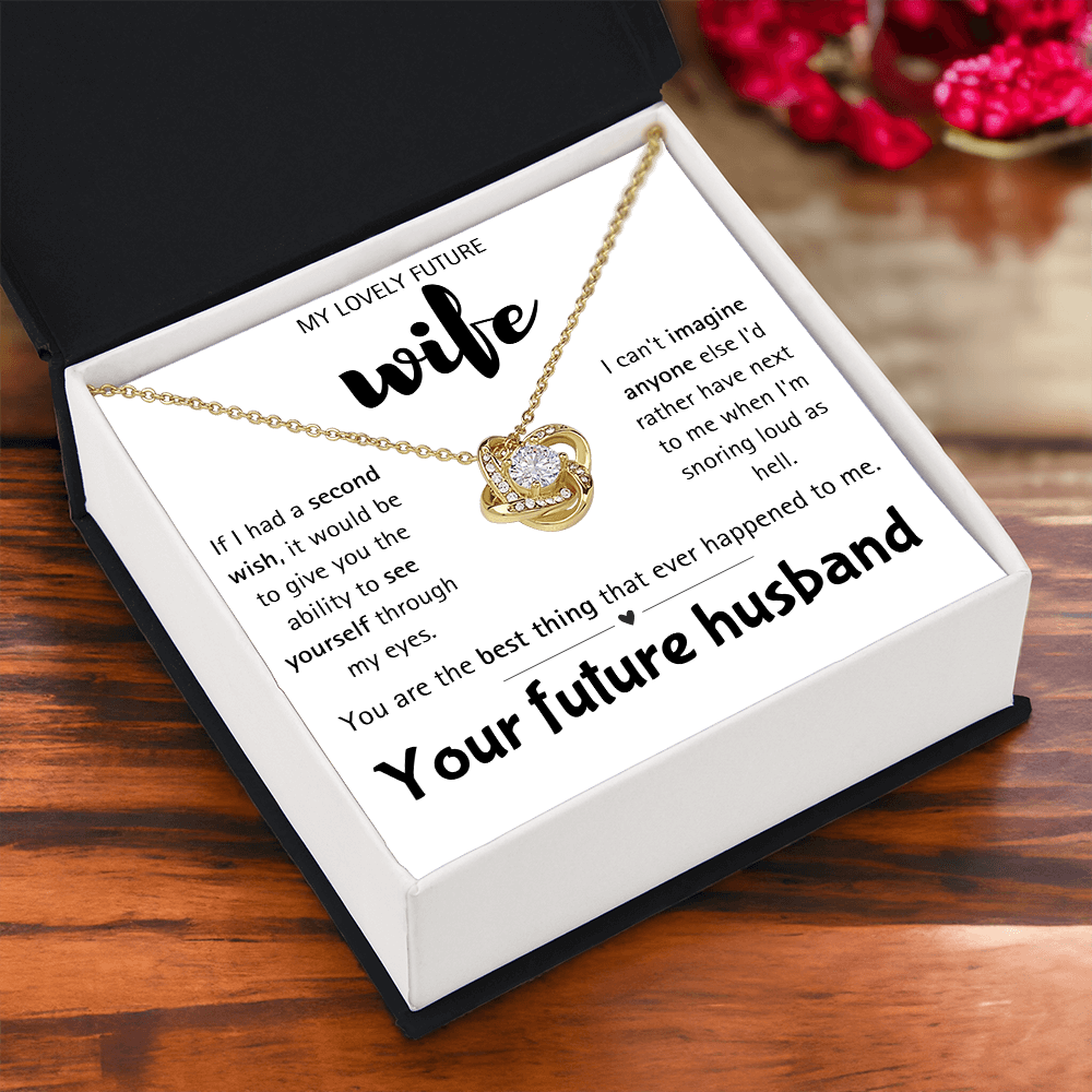 I Love You Future Wife Necklace Gift for Women From Lover Husband Amazing Forever Love Necklace Jewelry Present for My Soulmate, Romantic Necklace for Her from future Husband