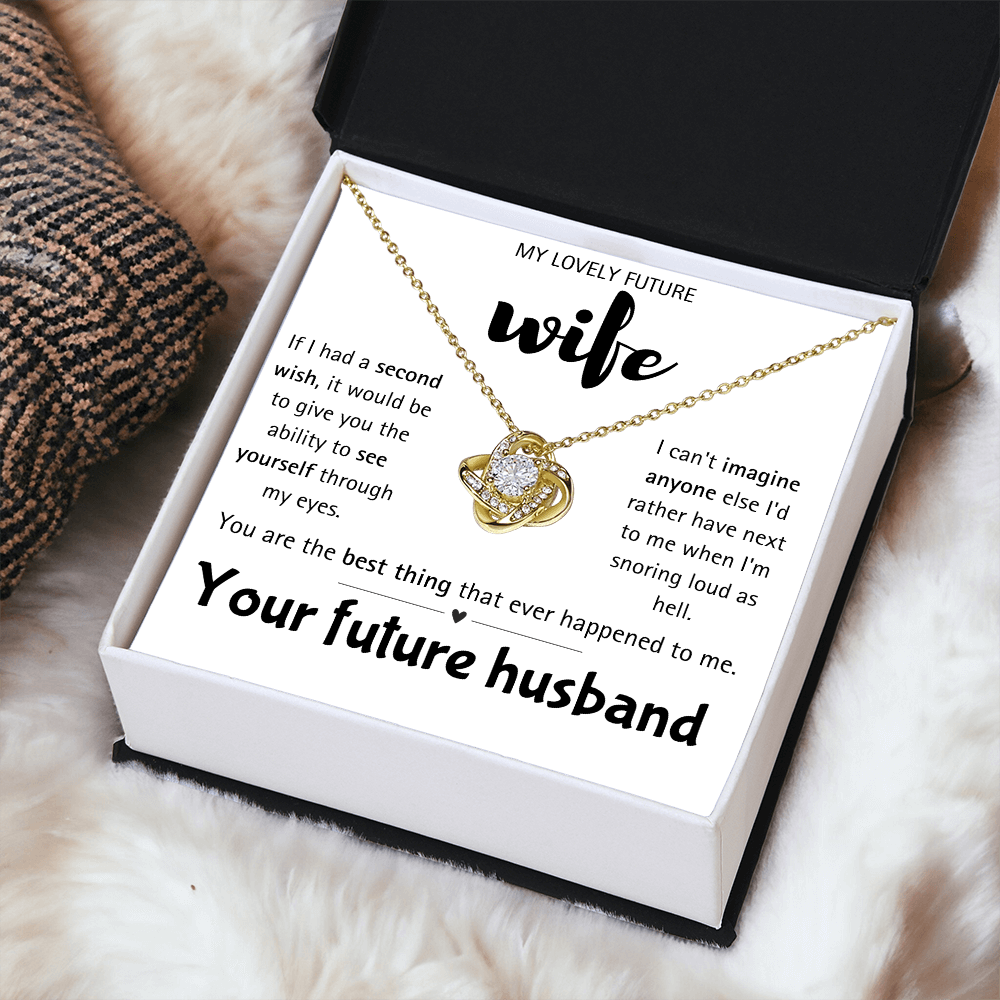 I Love You Future Wife Necklace Gift for Women From Lover Husband Amazing Forever Love Necklace Jewelry Present for My Soulmate, Romantic Necklace for Her from future Husband