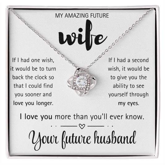 Engraved Pendant for Future Wife