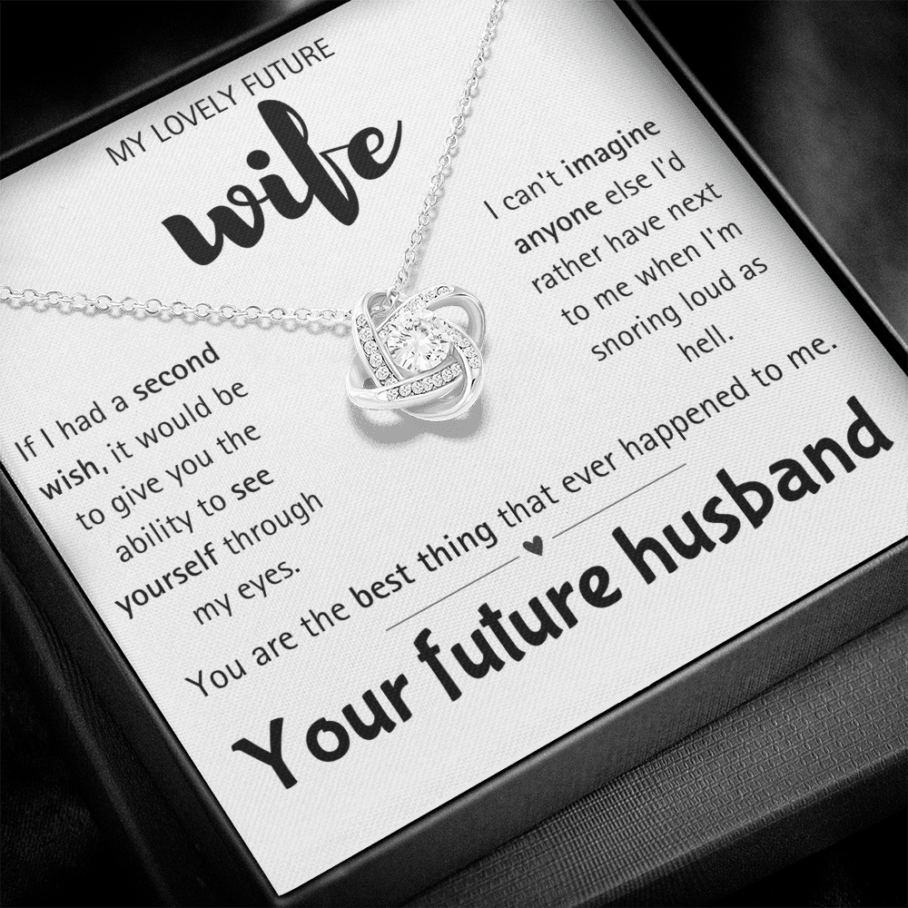 I Love You Future Wife Necklace Gift for Women From Lover Husband Amazing Forever Love Necklace Jewelry Present for My Soulmate, Romantic Necklace for Her from future Husband