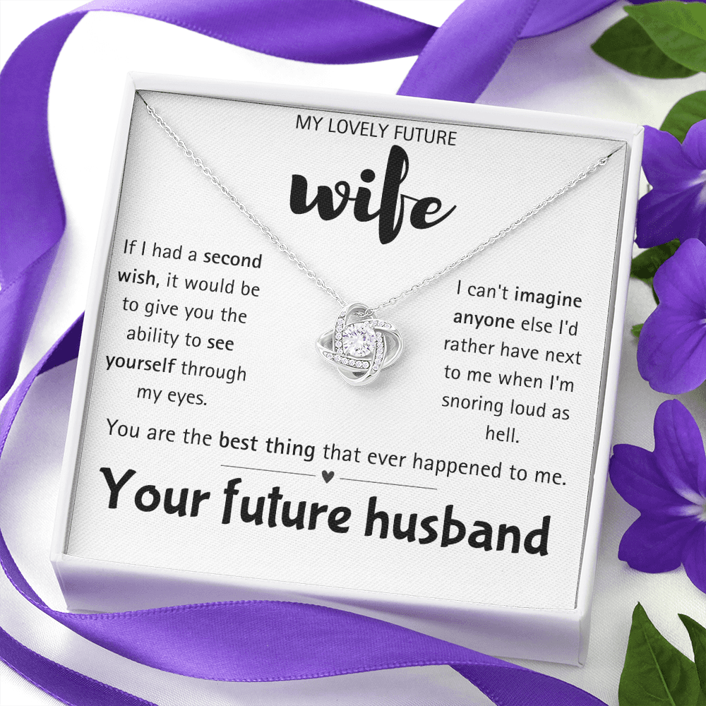 I Love You Future Wife Necklace Gift for Women From Lover Husband Amazing Forever Love Necklace Jewelry Present for My Soulmate, Romantic Necklace for Her from future Husband