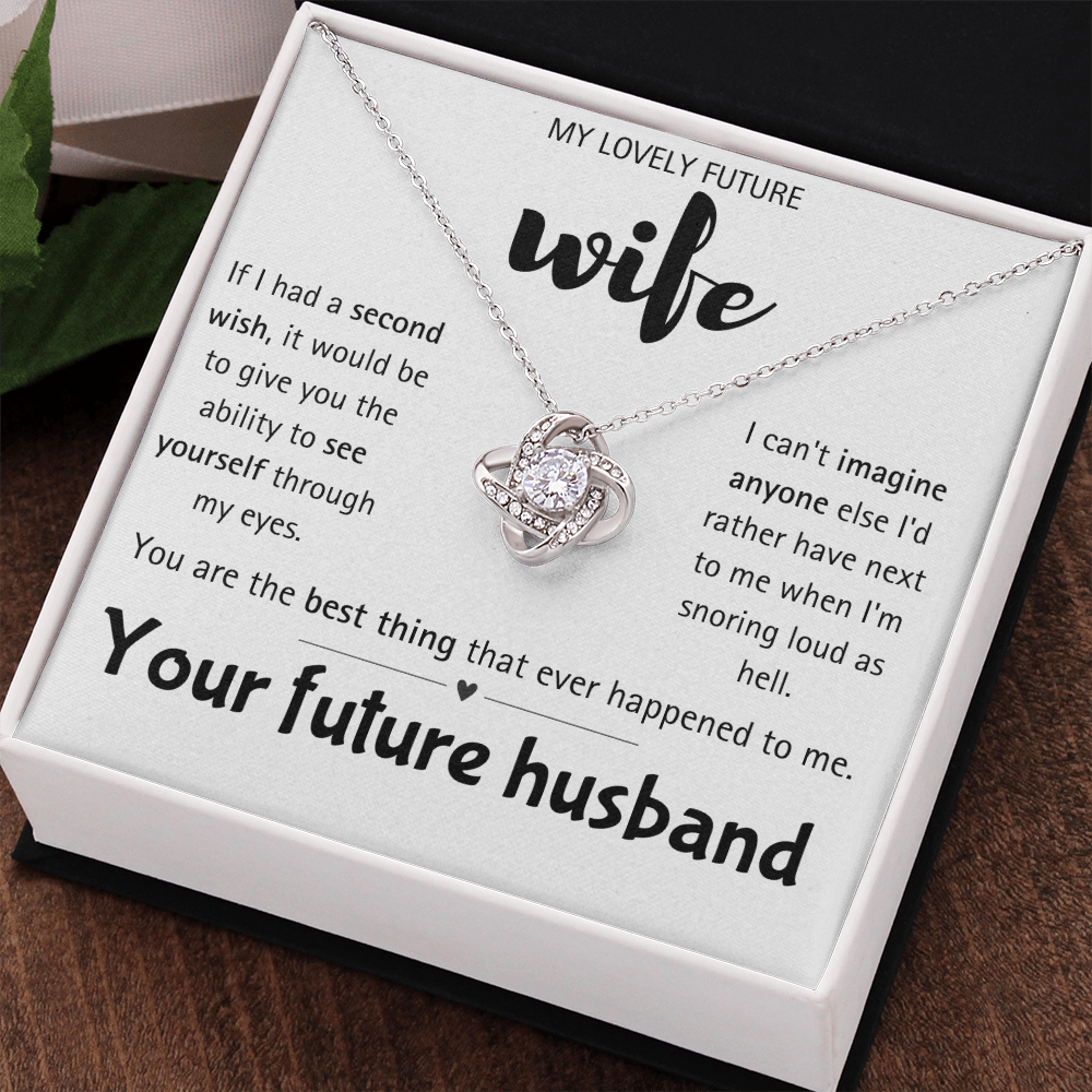 I Love You Future Wife Necklace Gift for Women From Lover Husband Amazing Forever Love Necklace Jewelry Present for My Soulmate, Romantic Necklace for Her from future Husband