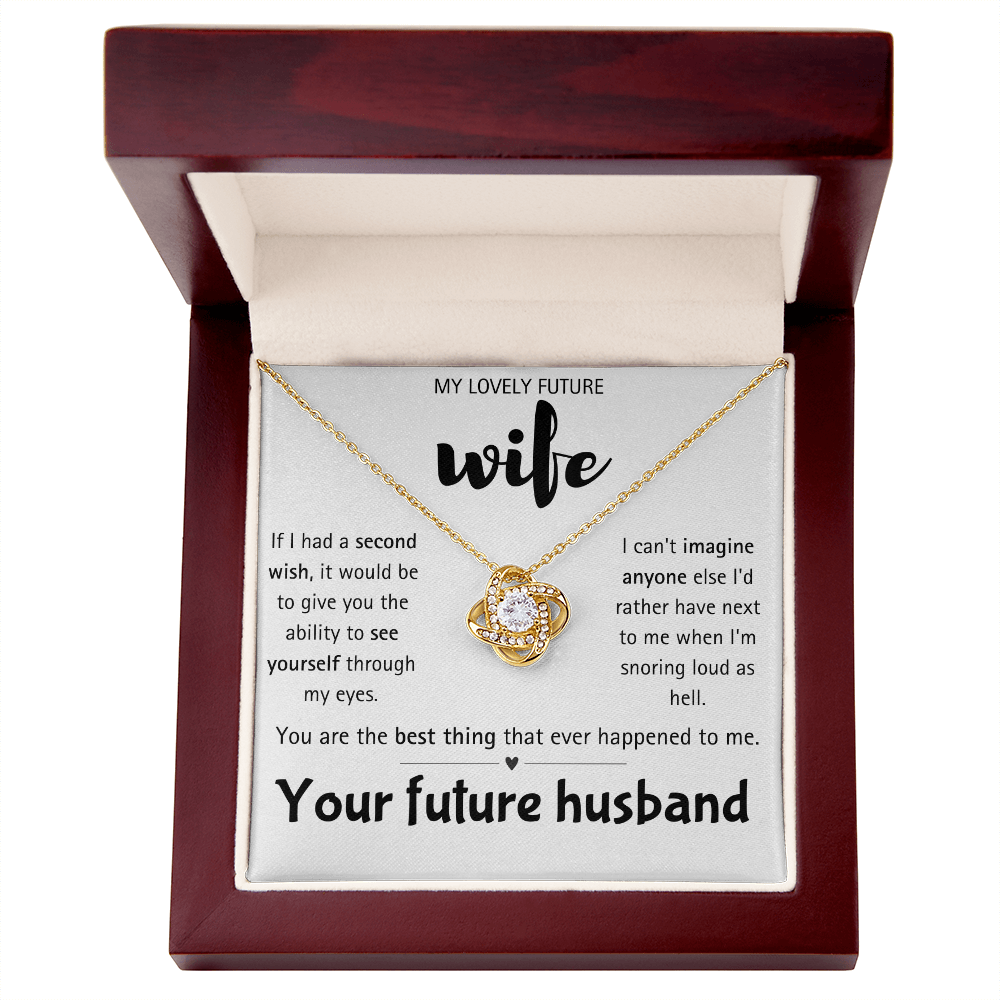 I Love You Future Wife Necklace Gift for Women From Lover Husband Amazing Forever Love Necklace Jewelry Present for My Soulmate, Romantic Necklace for Her from future Husband