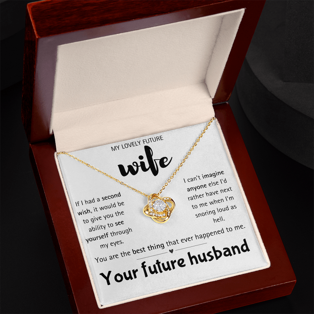 I Love You Future Wife Necklace Gift for Women From Lover Husband Amazing Forever Love Necklace Jewelry Present for My Soulmate, Romantic Necklace for Her from future Husband