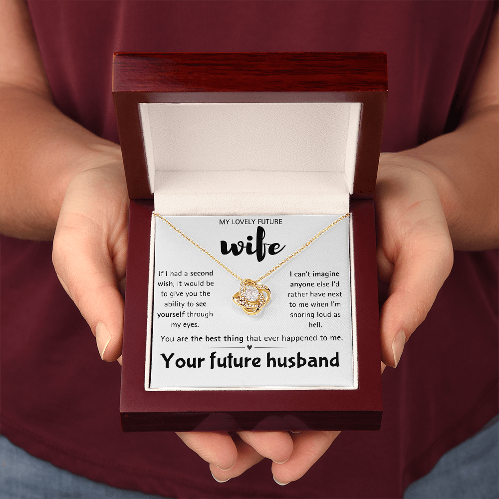 I Love You Future Wife Necklace Gift for Women From Lover Husband Amazing Forever Love Necklace Jewelry Present for My Soulmate, Romantic Necklace for Her from future Husband