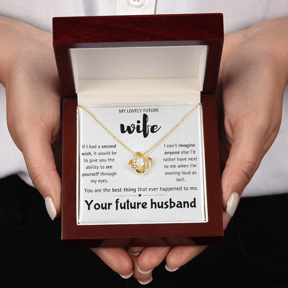 I Love You Future Wife Necklace Gift for Women From Lover Husband Amazing Forever Love Necklace Jewelry Present for My Soulmate, Romantic Necklace for Her from future Husband