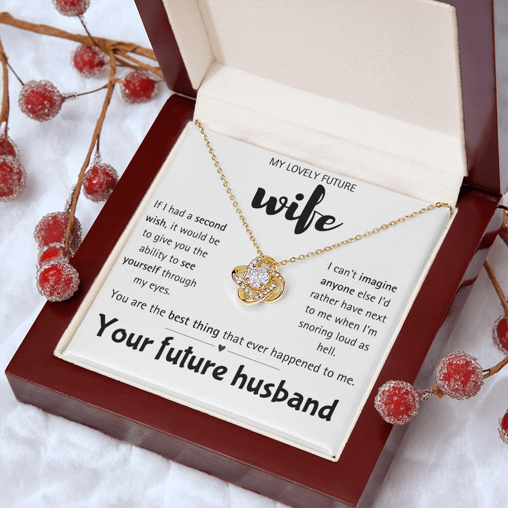 I Love You Future Wife Necklace Gift for Women From Lover Husband Amazing Forever Love Necklace Jewelry Present for My Soulmate, Romantic Necklace for Her from future Husband