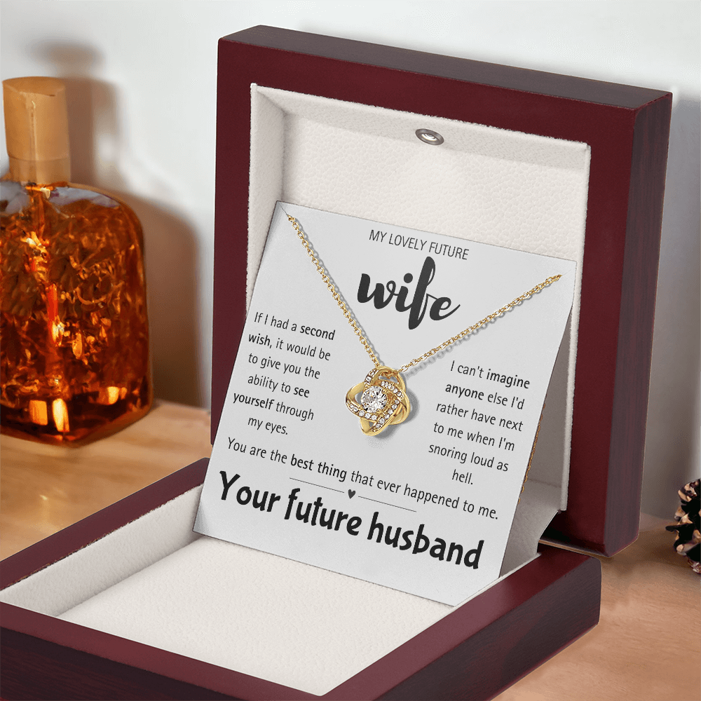 I Love You Future Wife Necklace Gift for Women From Lover Husband Amazing Forever Love Necklace Jewelry Present for My Soulmate, Romantic Necklace for Her from future Husband