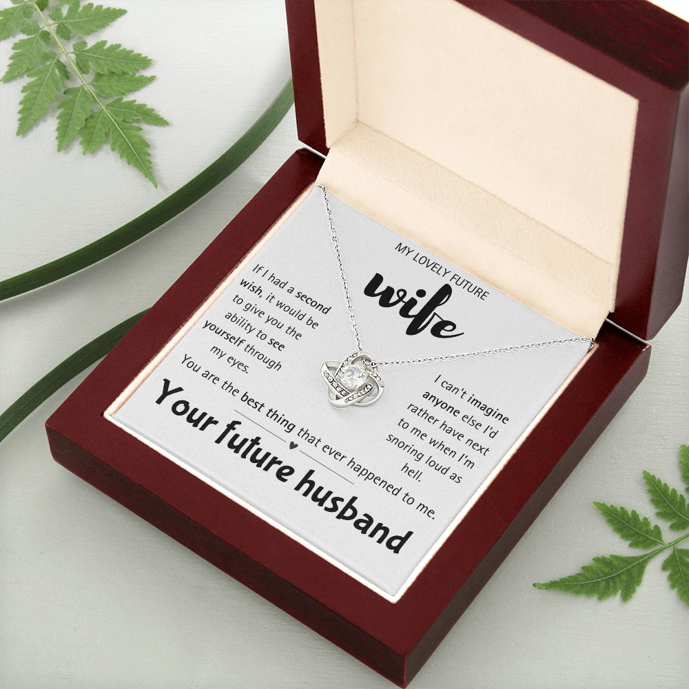 I Love You Future Wife Necklace Gift for Women From Lover Husband Amazing Forever Love Necklace Jewelry Present for My Soulmate, Romantic Necklace for Her from future Husband