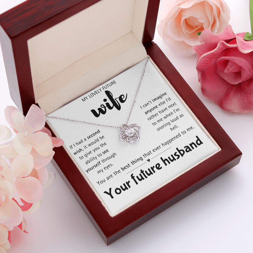 I Love You Future Wife Necklace Gift for Women From Lover Husband Amazing Forever Love Necklace Jewelry Present for My Soulmate, Romantic Necklace for Her from future Husband