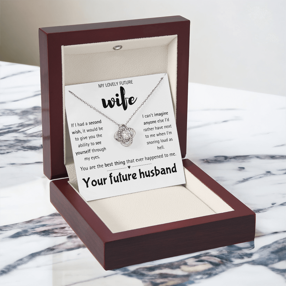 I Love You Future Wife Necklace Gift for Women From Lover Husband Amazing Forever Love Necklace Jewelry Present for My Soulmate, Romantic Necklace for Her from future Husband