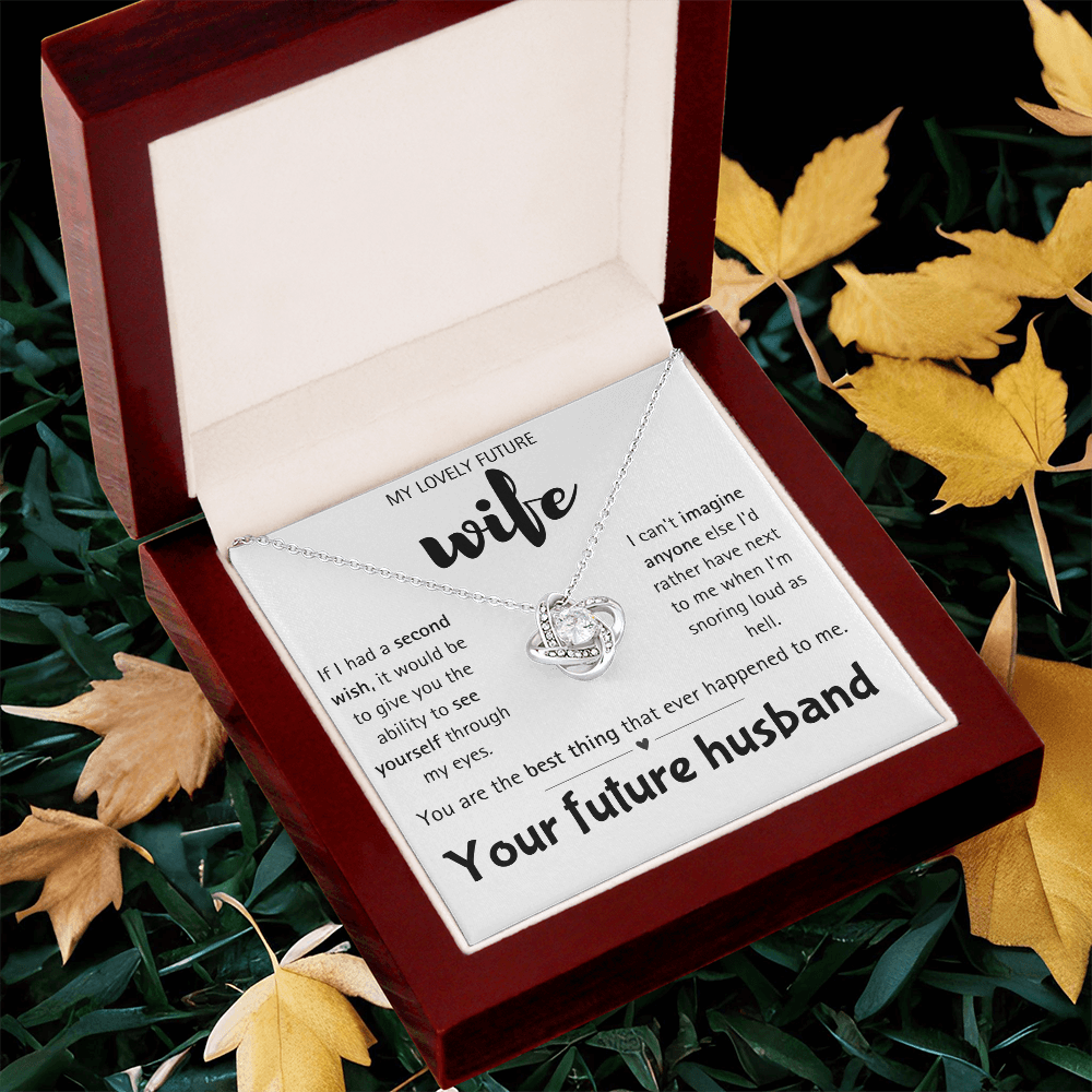 I Love You Future Wife Necklace Gift for Women From Lover Husband Amazing Forever Love Necklace Jewelry Present for My Soulmate, Romantic Necklace for Her from future Husband