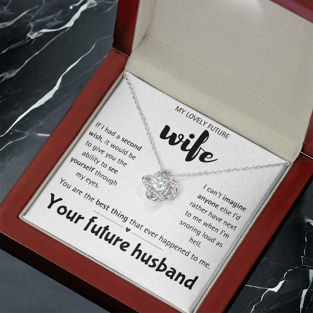 I Love You Future Wife Necklace Gift for Women From Lover Husband Amazing Forever Love Necklace Jewelry Present for My Soulmate, Romantic Necklace for Her from future Husband